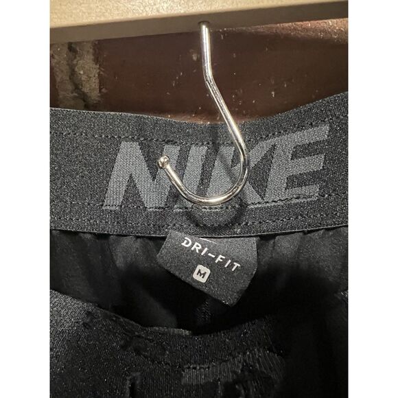 Nike Mens Black Athletic Basketball Shorts w/ Drawstring Size Medium - Picture 3 of 3